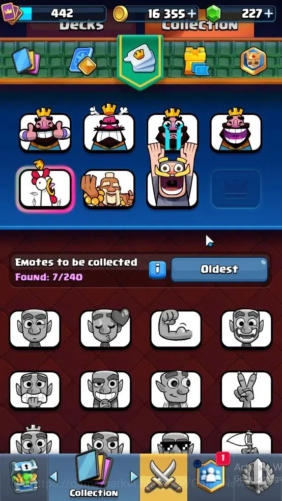 Clash Royale Accounts High-End Lvl 442|Trophy 3268|KTL 9|Card 62|2 EVO,19 Epic,23 Rare,25 Common|2 Wild Shard+Gems 227|Take 10