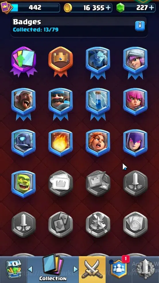 Clash Royale Accounts High-End Lvl 442|Trophy 3268|KTL 9|Card 62|2 EVO,19 Epic,23 Rare,25 Common|2 Wild Shard+Gems 227|Take 12