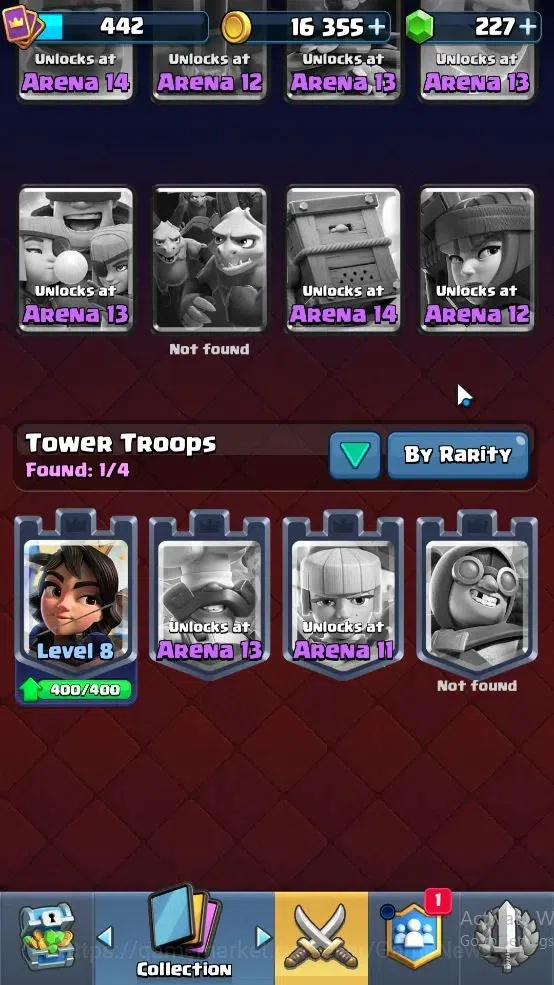 Clash Royale Accounts High-End Lvl 442|Trophy 3268|KTL 9|Card 62|2 EVO,19 Epic,23 Rare,25 Common|2 Wild Shard+Gems 227|Take 13