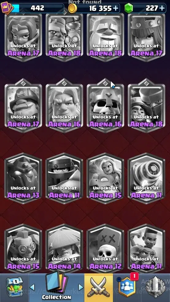 Clash Royale Accounts High-End Lvl 442|Trophy 3268|KTL 9|Card 62|2 EVO,19 Epic,23 Rare,25 Common|2 Wild Shard+Gems 227|Take 18