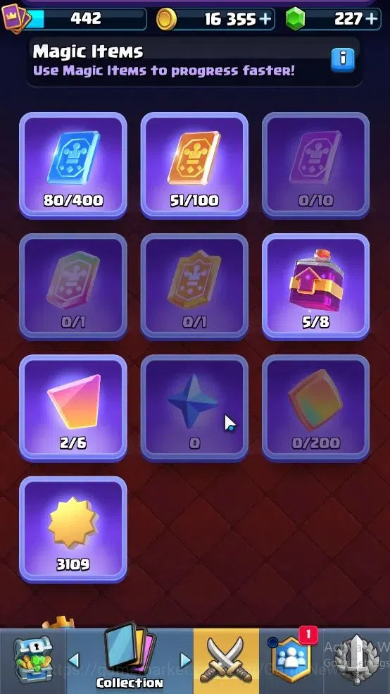 Clash Royale Accounts High-End Lvl 442|Trophy 3268|KTL 9|Card 62|2 EVO,19 Epic,23 Rare,25 Common|2 Wild Shard+Gems 227|Take 7