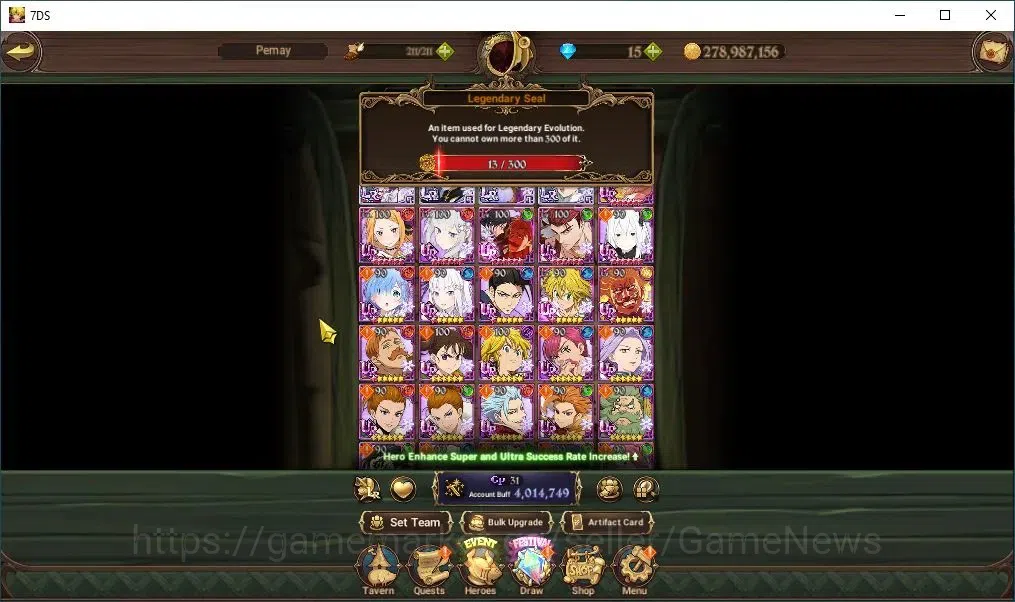 The Seven Deadly Sins: Grand Cross Accounts Global|4M CC|4 LR+5 UR+Collab ReZero|S&B5/6,Reinha image 4