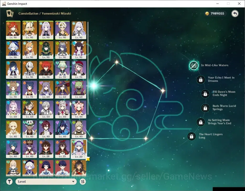 Genshin Impact Accounts ASIA|AR 58|PremTeam Mavu,Skirk,Nefer|12Limited+8(* image 17