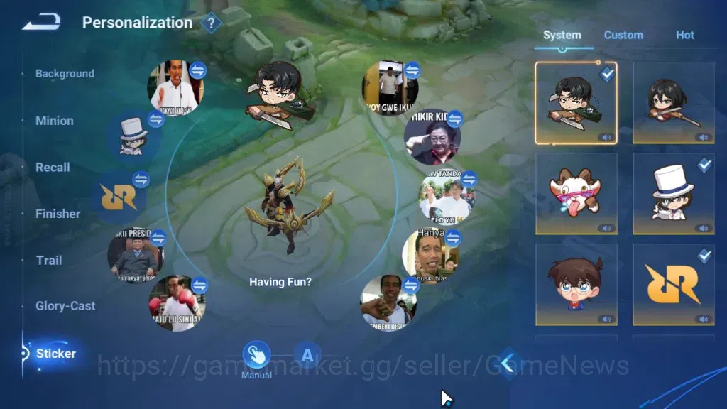 Honor of Kings Accounts Rare Skin Hero113 Skin329|Flawless Wukong,Mythic Diaochan,Lu Bu,Han Xin,AoT Eren&Levi,JJK Gojo,DC 14