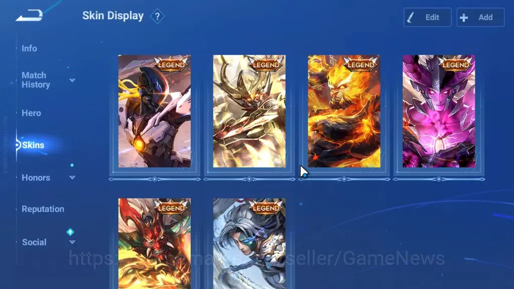 Honor of Kings Accounts Rare Skin Hero113 Skin329|Flawless Wukong,Mythic Diaochan,Lu Bu,Han Xin,AoT Eren&Levi,JJK Gojo,DC 6