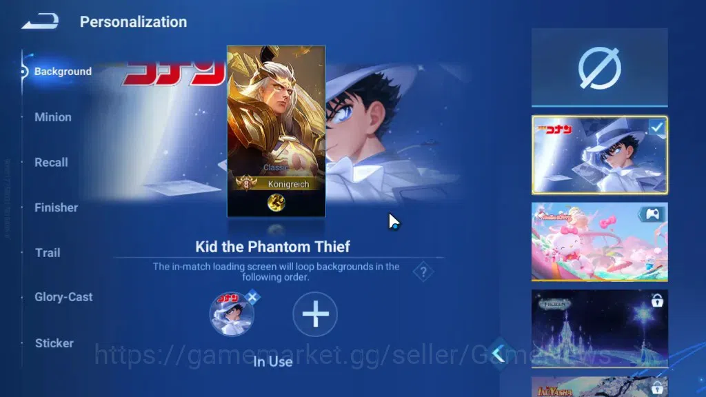 Honor of Kings Accounts Rare Skin Hero113 Skin329|Flawless Wukong,Mythic Diaochan,Lu Bu,Han Xin,AoT Eren&Levi,JJK Gojo,DC 8