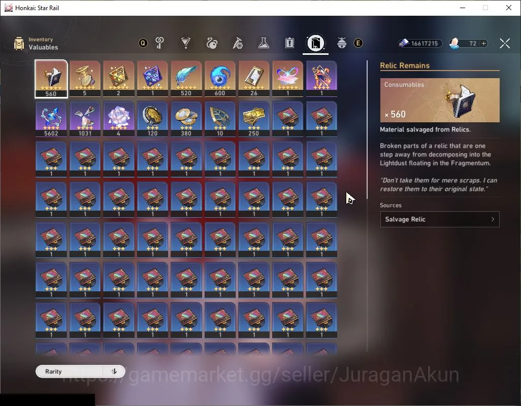 Honkai Star Rail Accounts Mid Game ASIA |TL 65| 6 limited|[ever Night,Hyacine,Dan heng Pt,Archer]+Sign 3B,Ruan 4