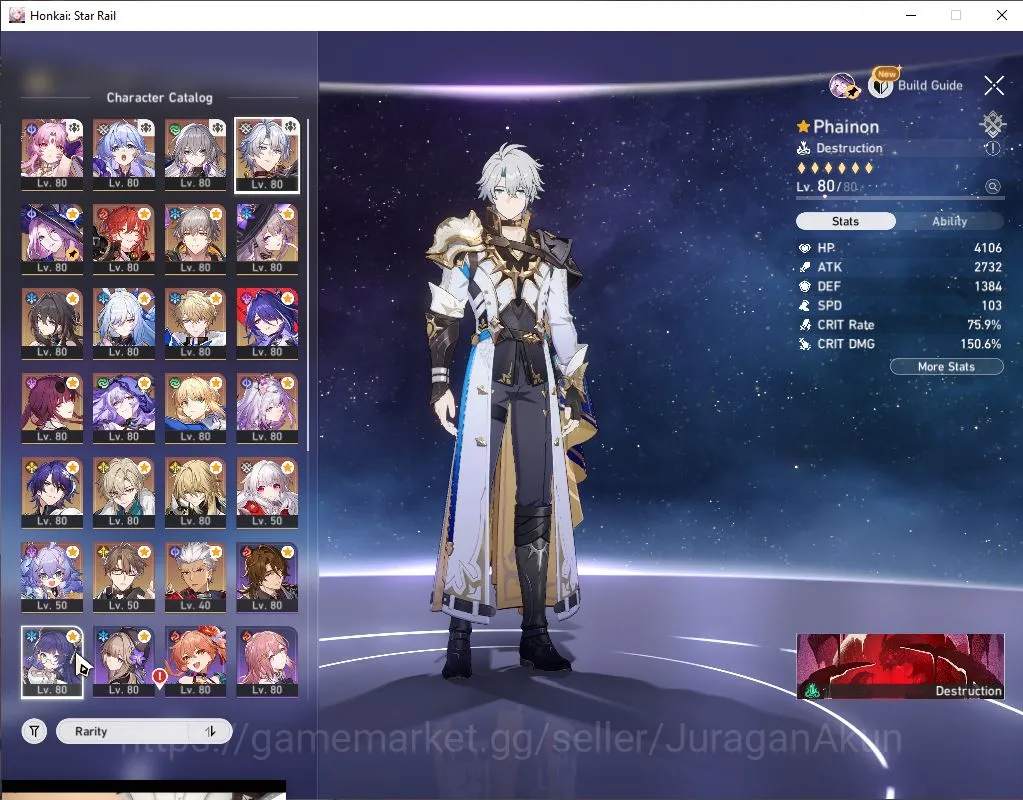 Honkai Star Rail Accounts End Game ASIA|TL65|16Limited(Acheron+Sign,TheHerta+Sign,Saber+Sign,Phainon,Kafka,BlackSwan,Robin 3