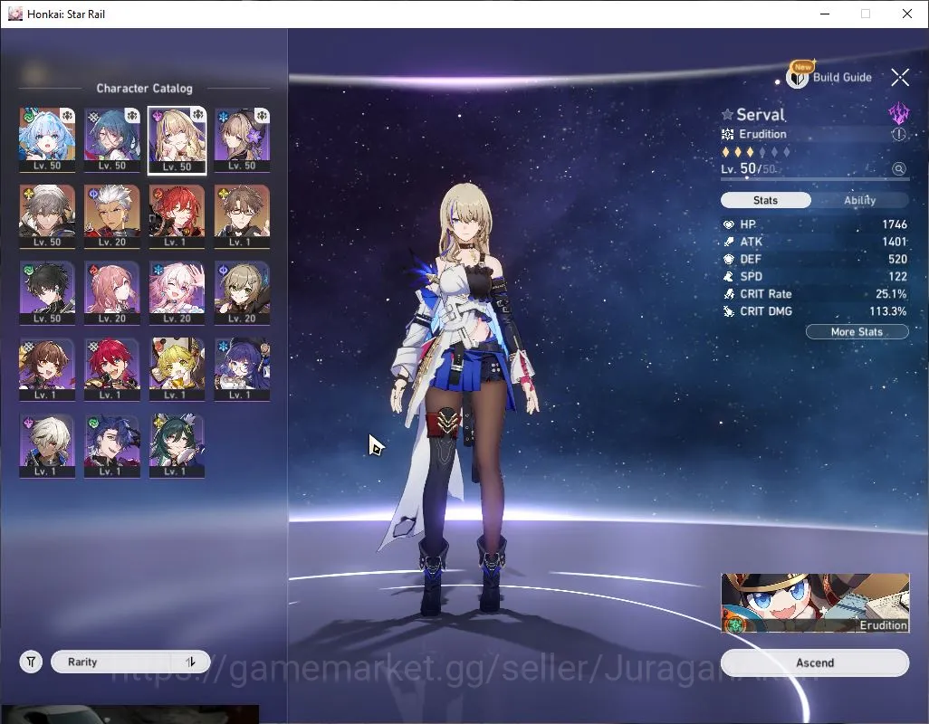 Honkai Star Rail Accounts Mid Game ASIA|TL37|Starter|2 Limited [Ceydra+Sign,Archer]|Penacony|Take Email|Check SS(HSR2931) 2