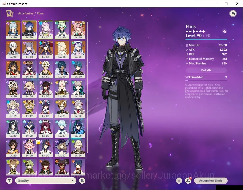 Genshin Impact Accounts ASIA |AR55 |4 Limited +3(5*Weapon)|Ineffa+Sign|Fli image 3