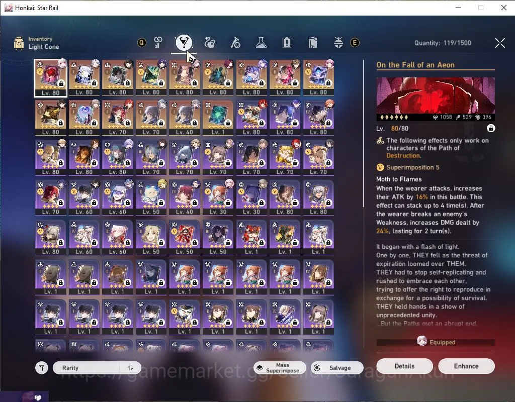 Honkai Star Rail Accounts End Game ASIA |TL 70|Free GI|14 Limited|[Phainon,The Herta,Black 4