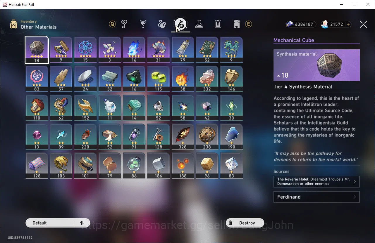 Honkai Star Rail Accounts Others ASIA TL59|6 Lim|Premium DOT|Hysilens E1|Kafka|Black Swan|Dan Heng PT|Ruan 10