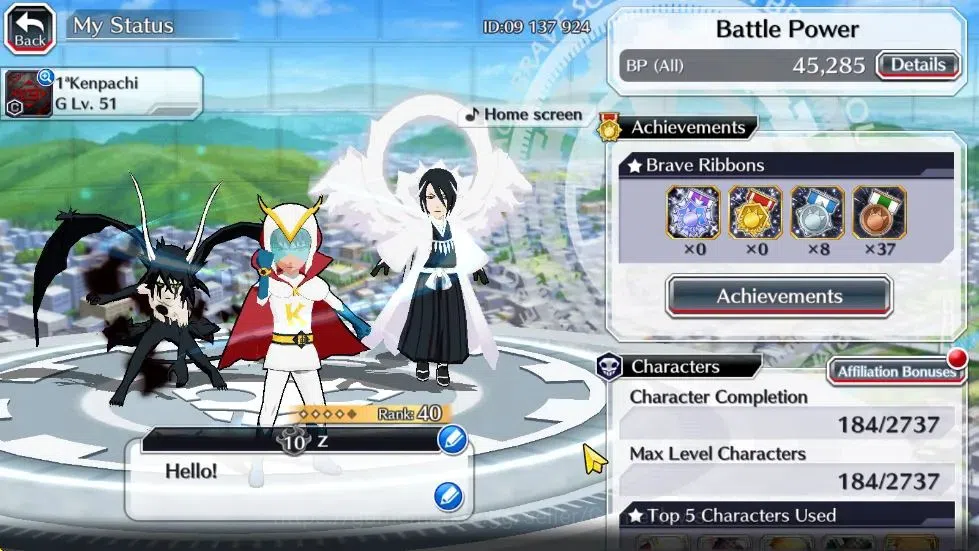 Bleach: Brave Souls Accounts [GLOBAL]6K Orbs+Fresh All Story|Renewed Byakuya,Cr image 2