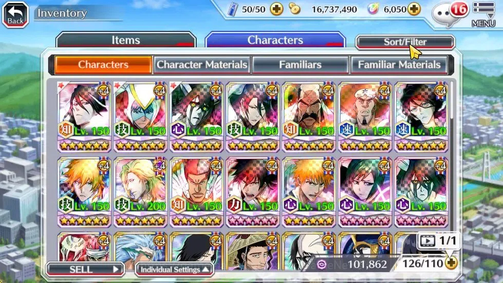 Bleach: Brave Souls Accounts [GLOBAL]6K Orbs+Fresh All Story|Renewed Byakuya,Cr image 9
