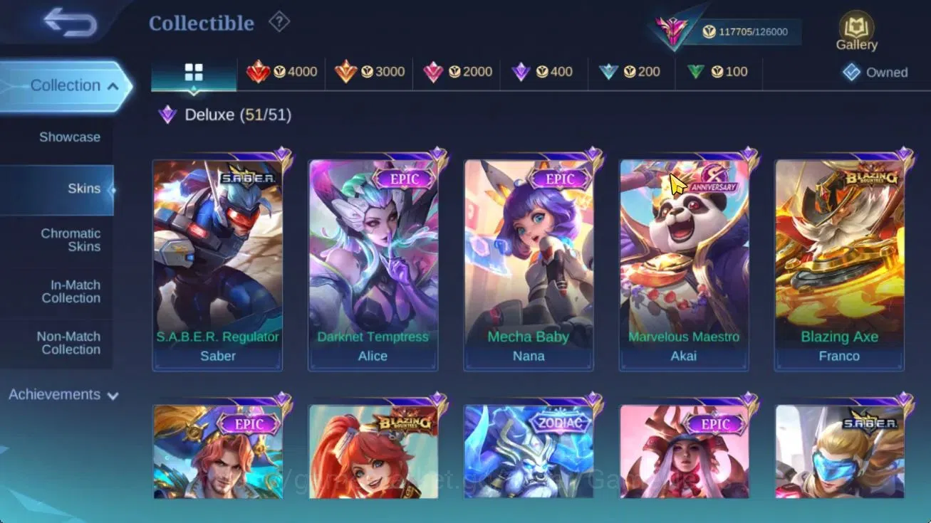 Mobile Legends: Bang Bang Accounts Hero 132|Skin 427|WDP 54 Day|Legend Lunox,JJK Xavi image 11