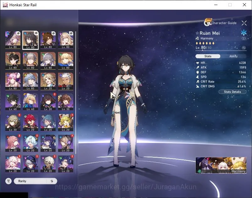 Honkai Star Rail Accounts Mid Game ASIA|TL 66| 6 Limited | Saber E2+Sign, The Herta+Sign, Phainon, Dan Heng PT Etc |MC 4