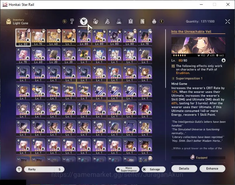 Honkai Star Rail Accounts Mid Game ASIA|TL 66| 6 Limited | Saber E2+Sign, The Herta+Sign, Phainon, Dan Heng PT Etc |MC 5