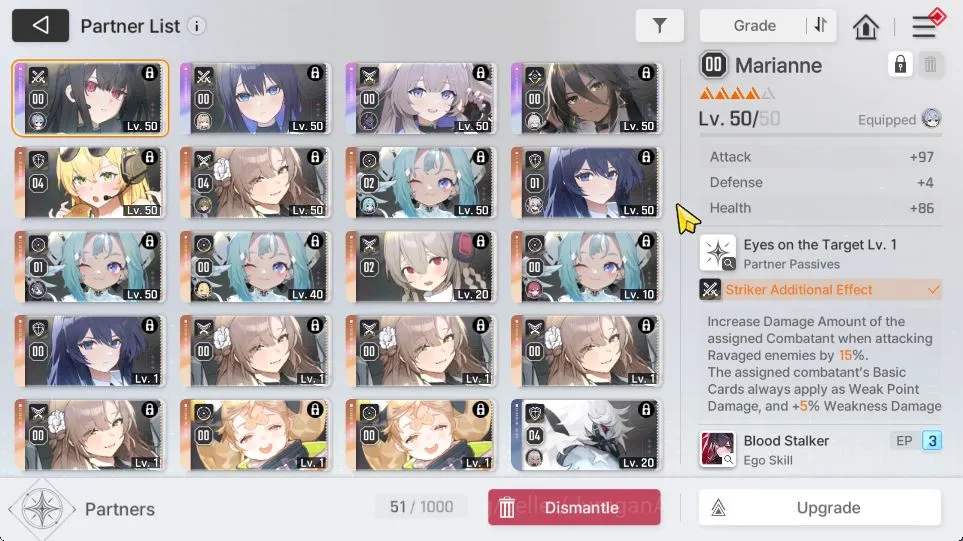 Chaos Zero Nightmare Accounts GLOBAL Lv52|Well Build|7 SSR 2 Limit(HaruM3+Sign,Yuki,OrleaM2,KhalipeM1,Vero,Renoa,Hugo)|4 SSR 5