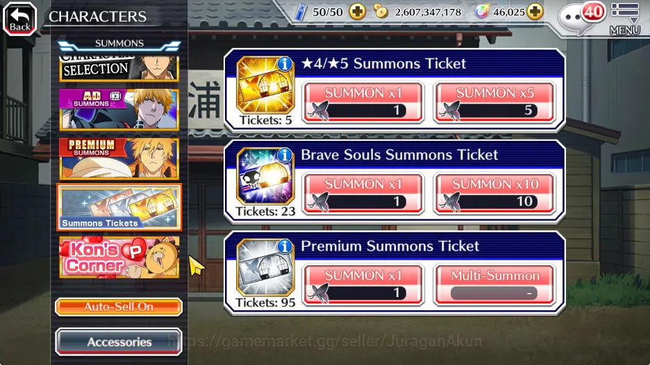 Bleach: Brave Souls Accounts Mid-Tier [GLOBAL]46K Orbs|Trio TYBW25 (Mayuri,Rangiku,Toshiro) Ichigo Mungetsu, Gremmy 9th 12