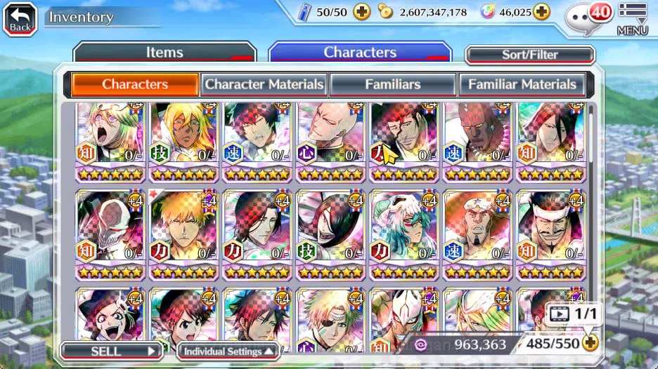 Bleach: Brave Souls Accounts Mid-Tier [GLOBAL]46K Orbs|Trio TYBW25 (Mayuri,Rangiku,Toshiro) Ichigo Mungetsu, Gremmy 9th 7
