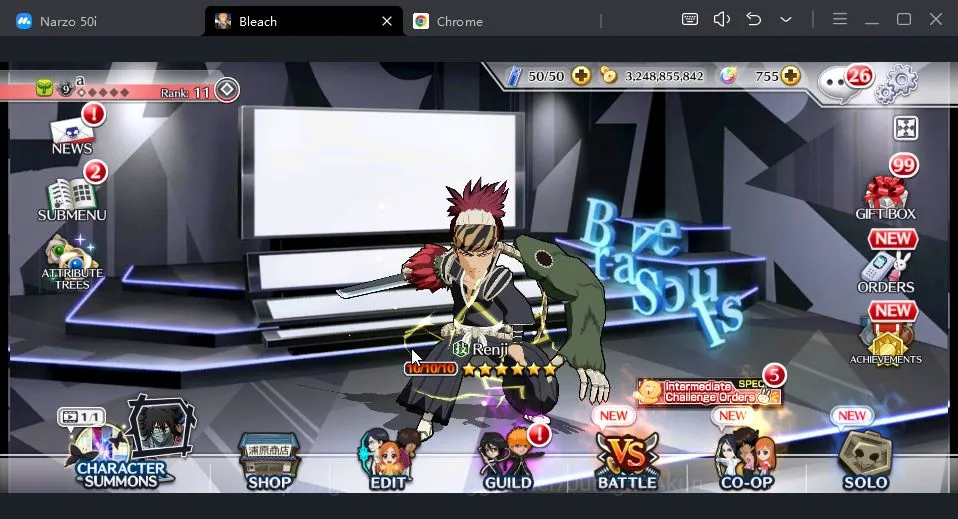 Bleach: Brave Souls Accounts Mid-Tier [GLOBAL] 51 [6 Star's lvl 200] (TYBW25 Uryu+Renji) Gin,Jushiro,Soi Fon,Ichigo 7