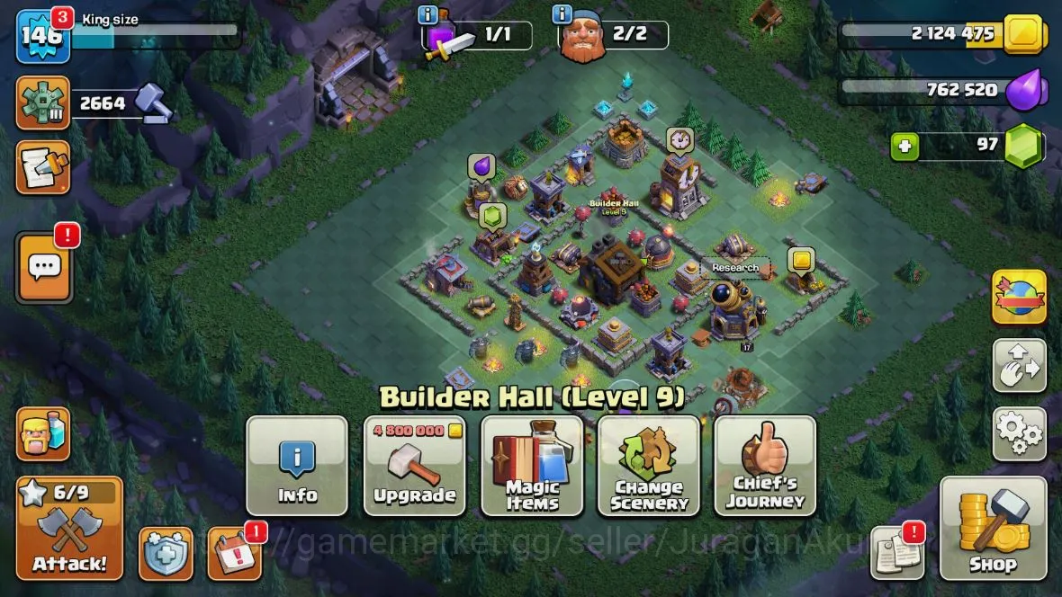 Clash of Clans Accounts TH 13-BH9|LV146|League Witch12|HH7|BK 60,AQ65,GW43 image 2