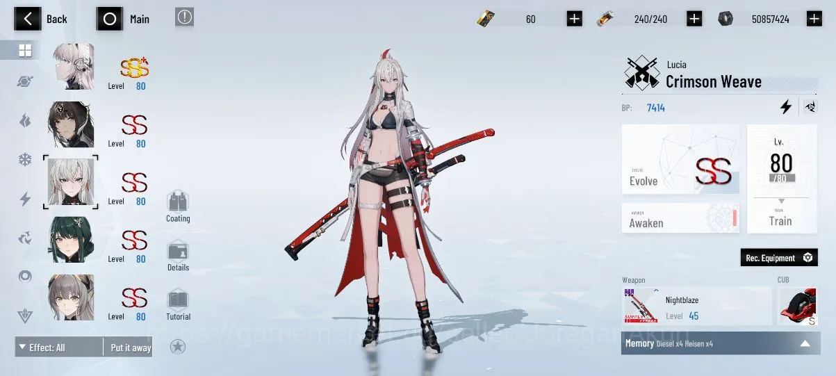 Punishing: Gray Raven Accounts ASIA | 3 SSS+ Teddy+Sign,etc | 19 SS LuciaCW[SignR image 4
