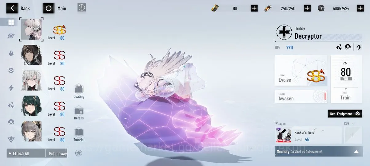 Punishing: Gray Raven Accounts ASIA | 3 SSS+ Teddy+Sign,etc | 19 SS LuciaCW[SignR image 5
