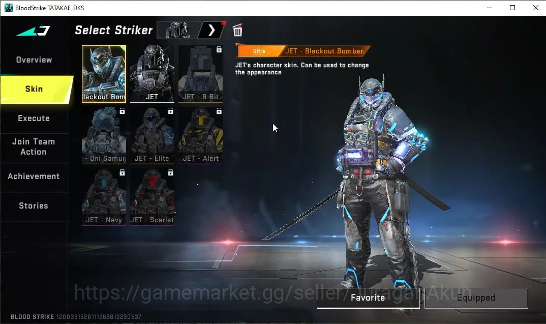Blood Strike Accounts Mid-Tier Asia|ETERNAL ETHAN-Alien Walker|2 Limit RPK-Vermilion,Anniv FAL-Evodra|3 Ultra 4