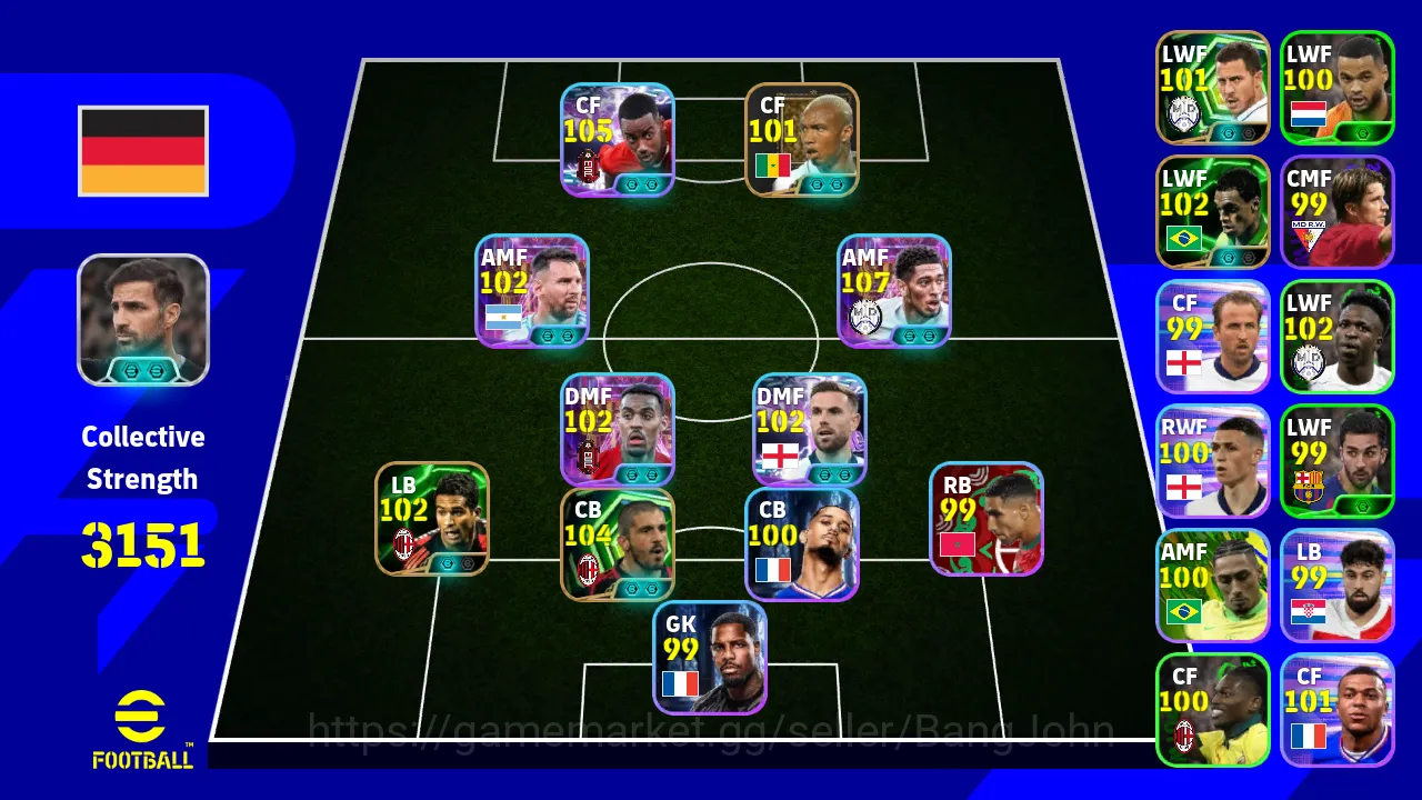 Power 3151 | isak showtime belingham showtime granvenbech showtime gattuso epic db new |EFB194B eFootball Others Power 3151 | isak showtime belingham showtime gran image 1