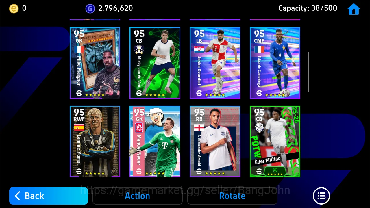 eFootball Accounts Others Power 3151 | isak showtime belingham showtime granvenbech showtime gattuso epic db new |EFB194B 7
