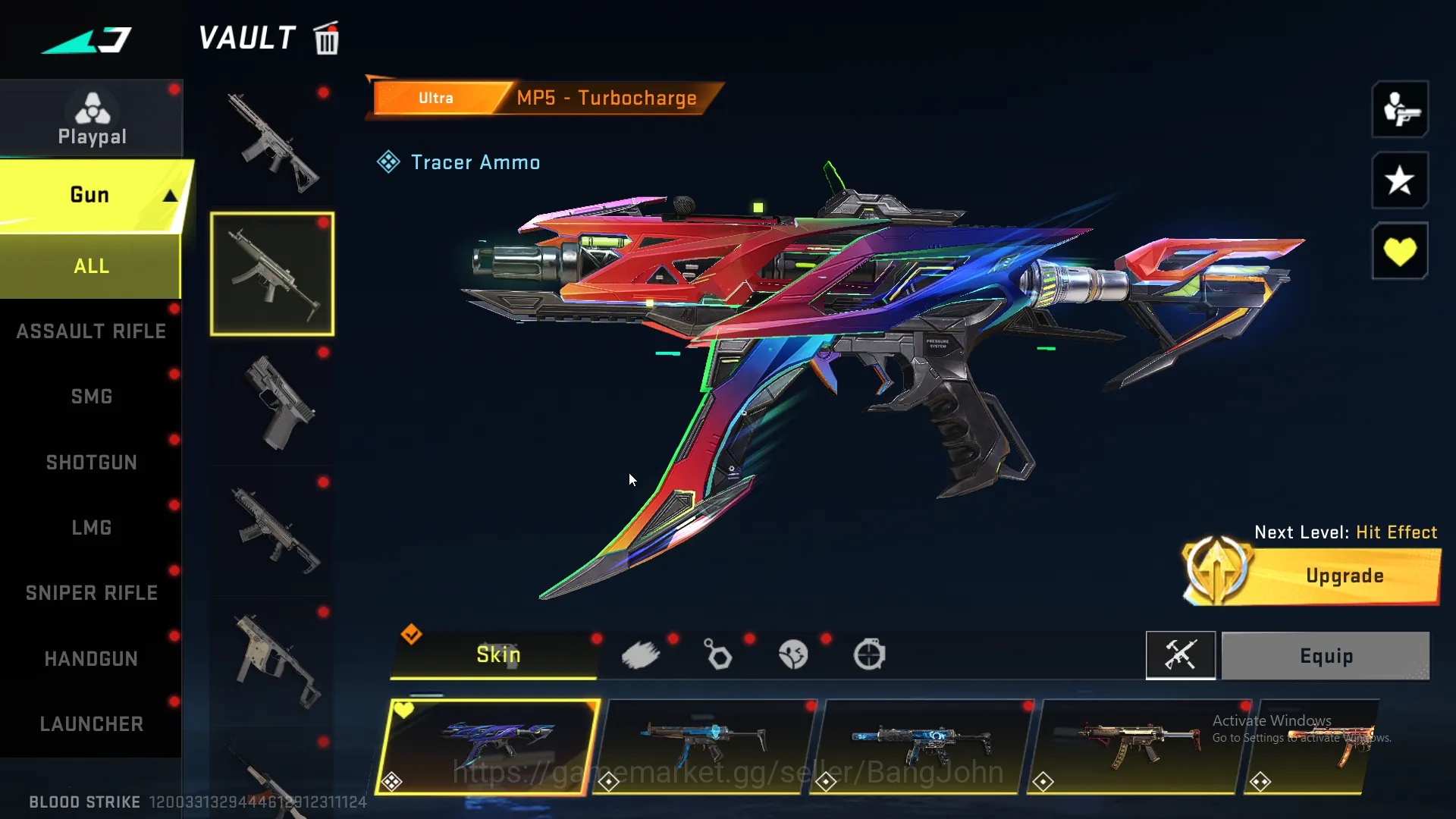 Blood Strike Accounts Others "Eternal Volt , Collab Ran Mikasa , Ultra Zero | Eternal Ump45 lvl 3 | Eternal Galil lvl 2 13