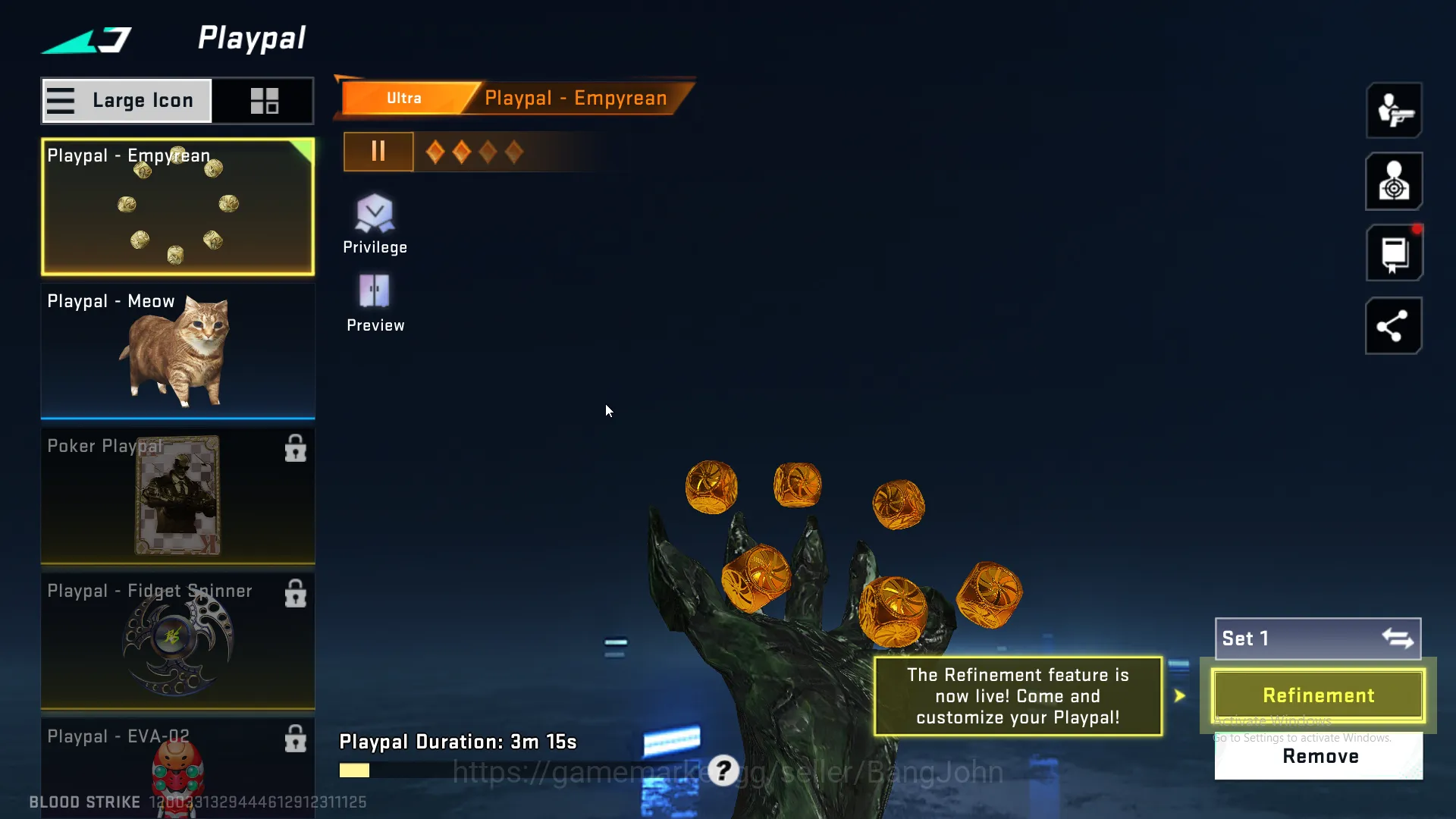 Blood Strike Accounts Others "Eternal Volt , Collab Ran Mikasa , Ultra Zero | Eternal Ump45 lvl 3 | Eternal Galil lvl 2 19