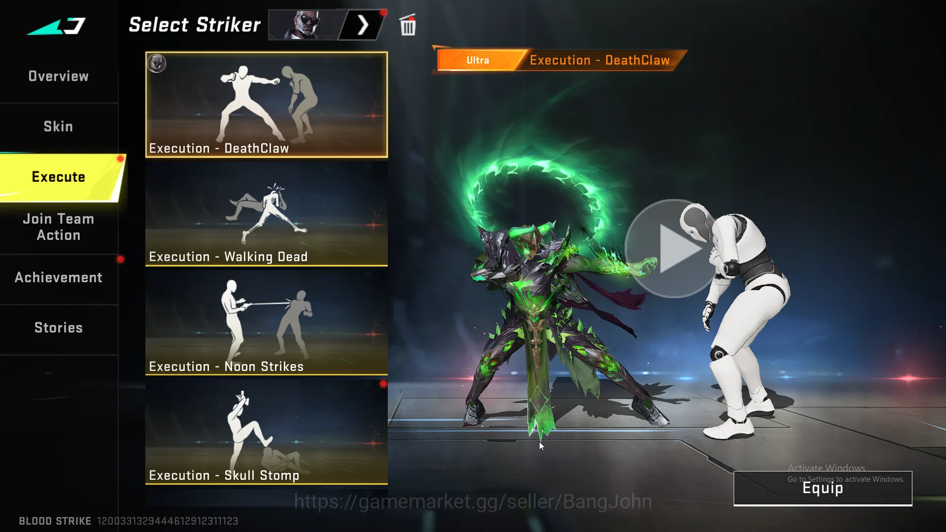 Blood Strike Accounts Others "Eternal Volt , Collab Ran Mikasa , Ultra Zero | Eternal Ump45 lvl 3 | Eternal Galil lvl 2 4