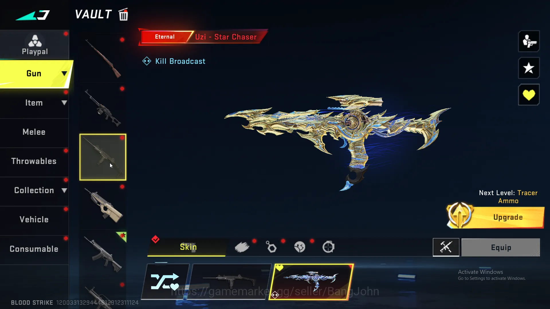 Blood Strike Accounts Others "Eternal Volt , Collab Ran Mikasa , Ultra Zero | Eternal Ump45 lvl 3 | Eternal Galil lvl 2 8