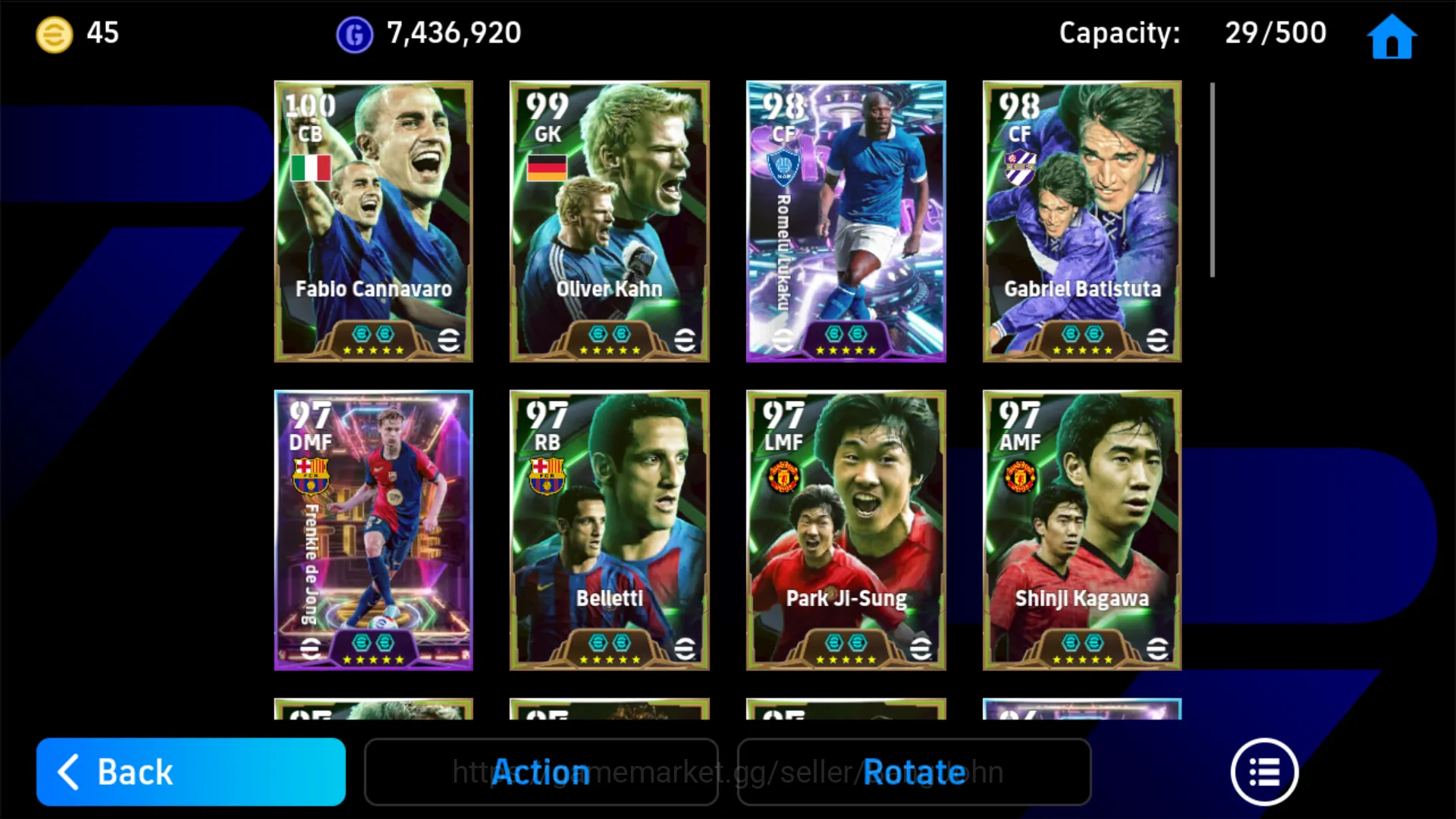 eFootball Accounts power 3190 | | lukaku show time , de jong show tim image 4
