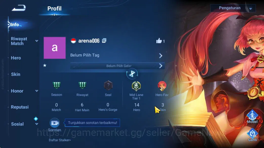 Honor of Kings Accounts Hero 14 Skin 3|Fresh Starter| (Wukong Legend) [Rar image 2