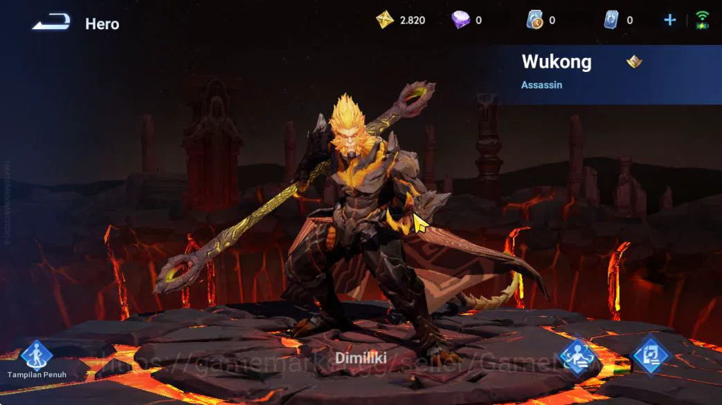 Honor of Kings Accounts Hero 14 Skin 3|Fresh Starter| (Wukong Legend) [Rar image 3