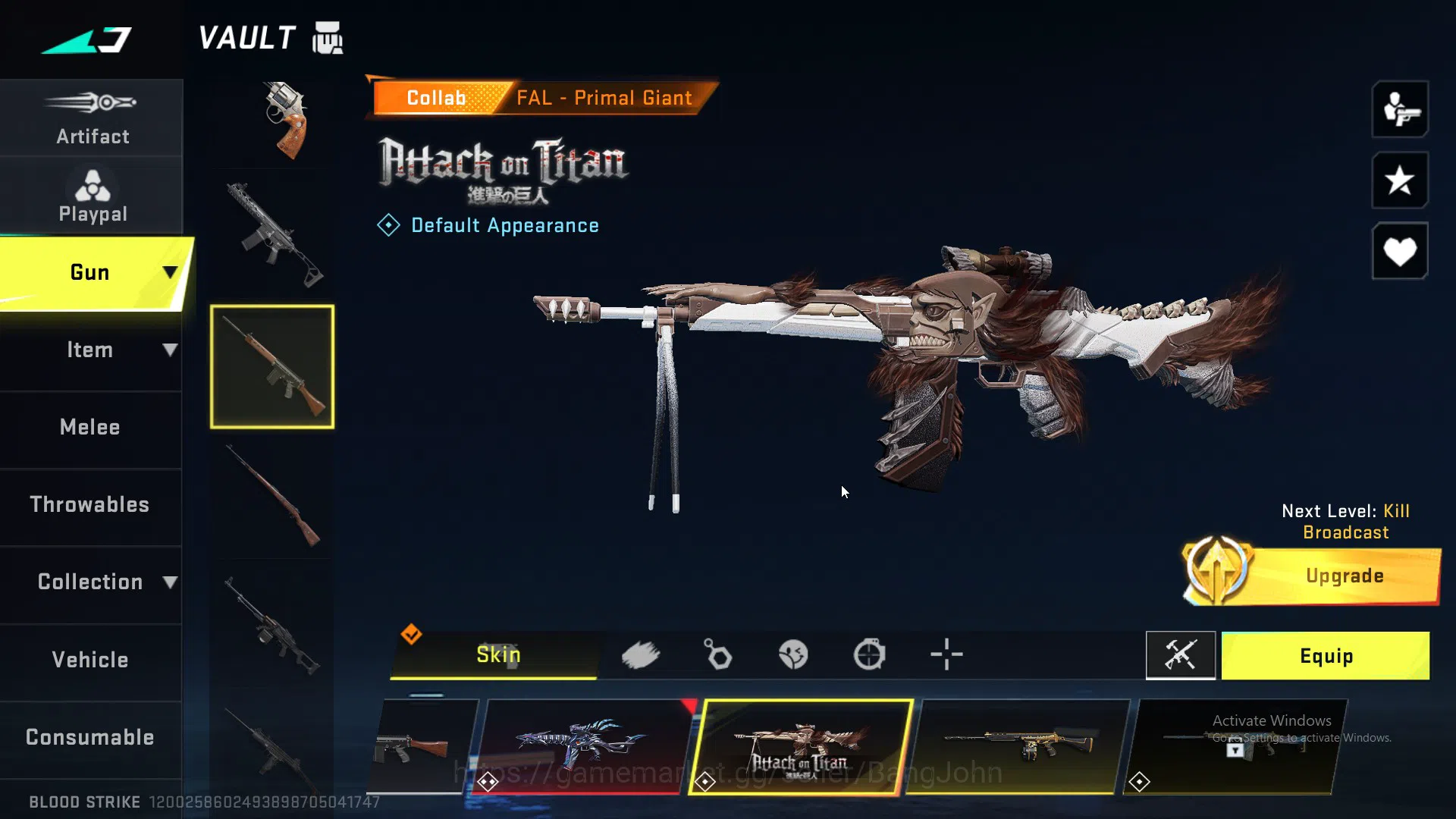 Blood Strike Accounts ASIA | 1 Ethernal | Ethan Eren (AOT) | Ultra M4, U image 11