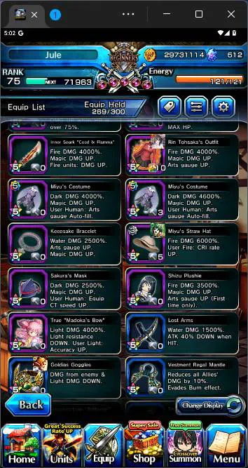 Grand Summoners Accounts Others GLOBAL|12 Ascend|Inumata,SummerMiyu,DL Rimuru TW,Shirou Emiya TW,etc|Take mail|check 5