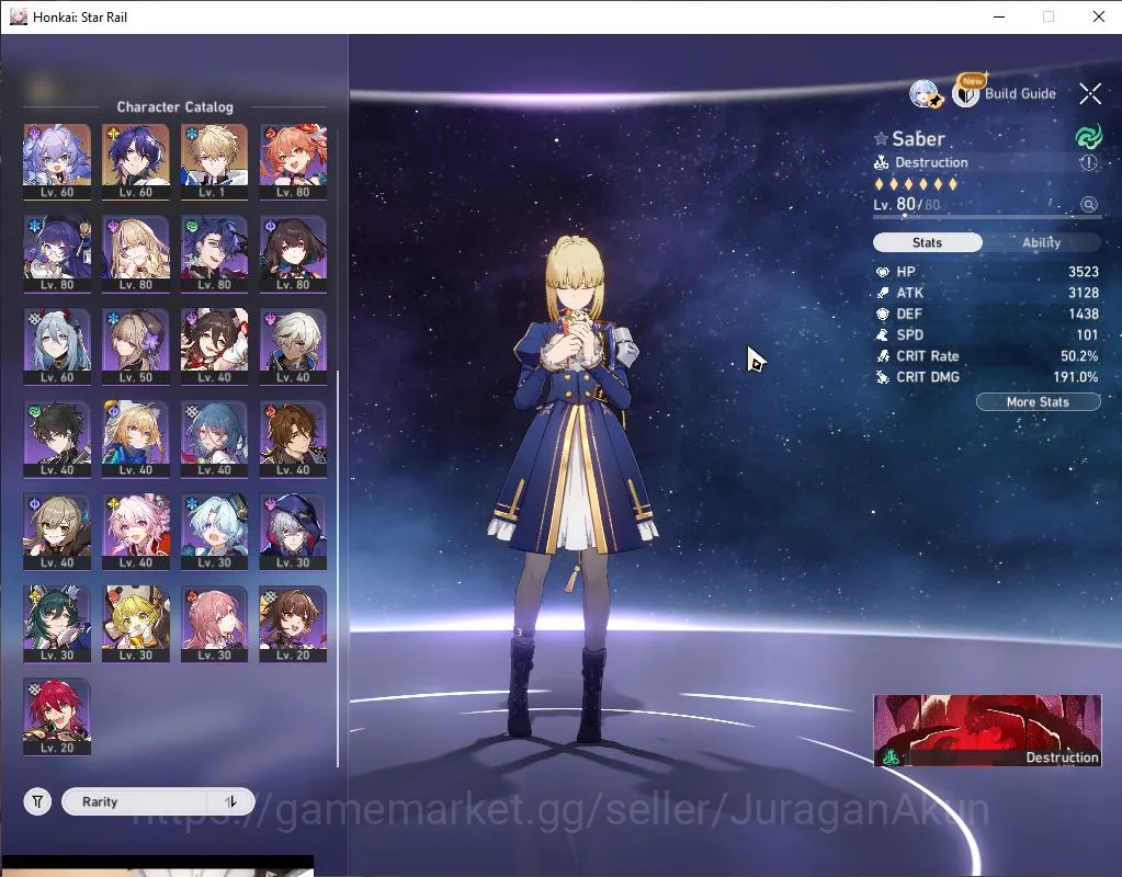 Honkai Star Rail Accounts End Game 3