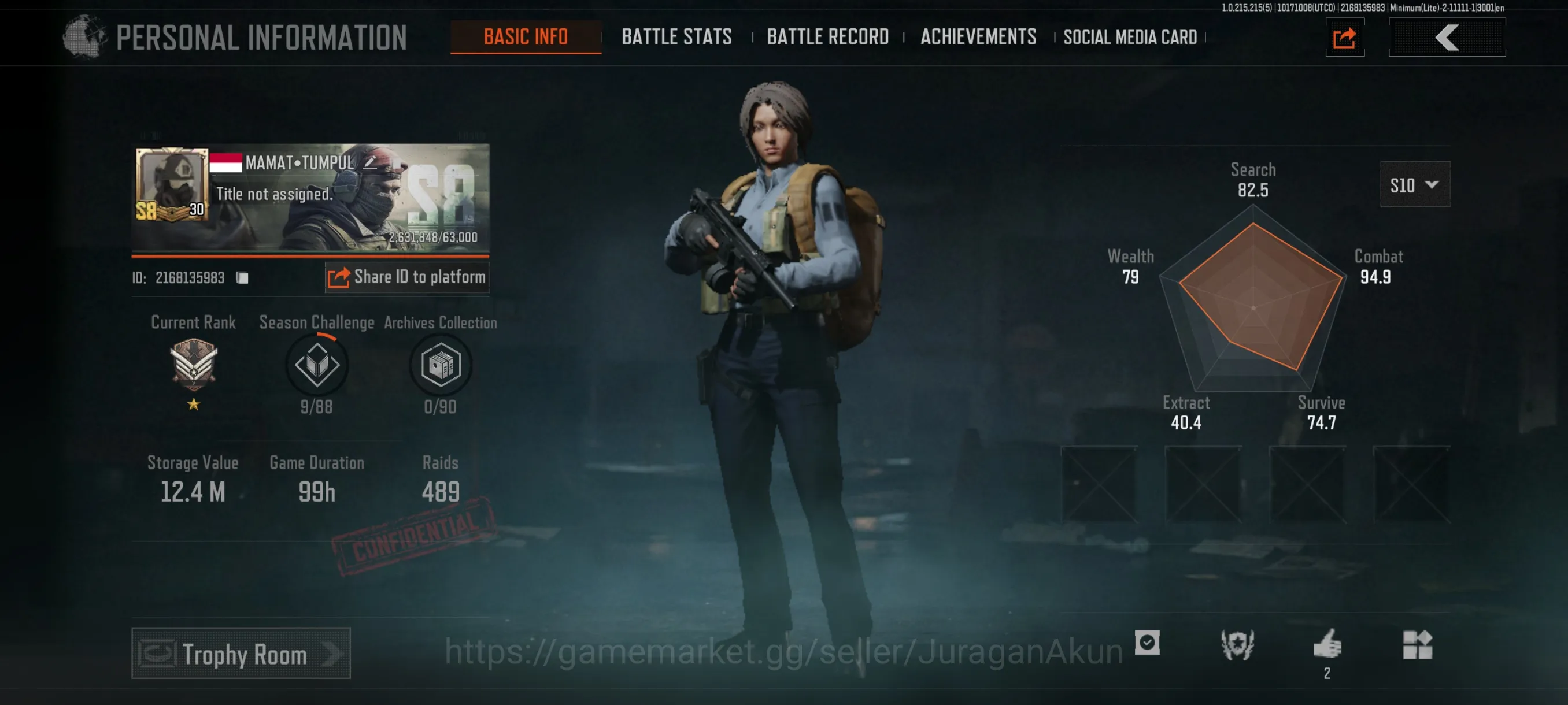 Arena Breakout Mid-Tier [MOBILE]SV 12,4M|CV 8,7M|SumekSuit,WrathAKM,AK74,T image 1