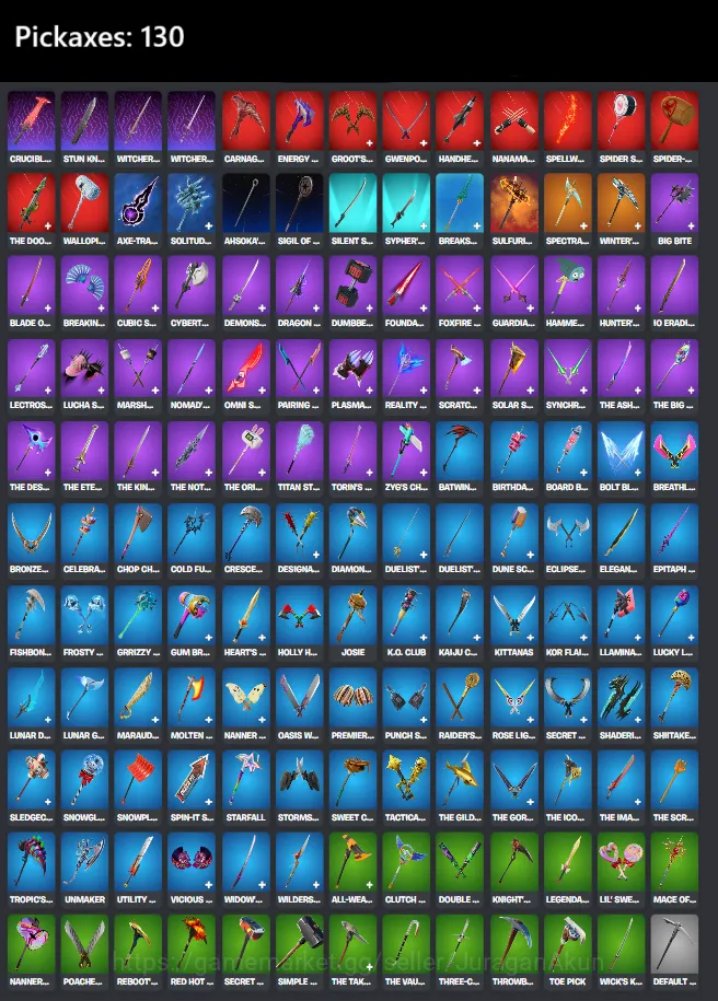 Fortnite Accounts GLOBAL|129 Total Outfits(Renegade Lynx,Spectra Knight,Eren Jaeger)+ 130 Pickaxes + 126 Gliders|EPIC 4
