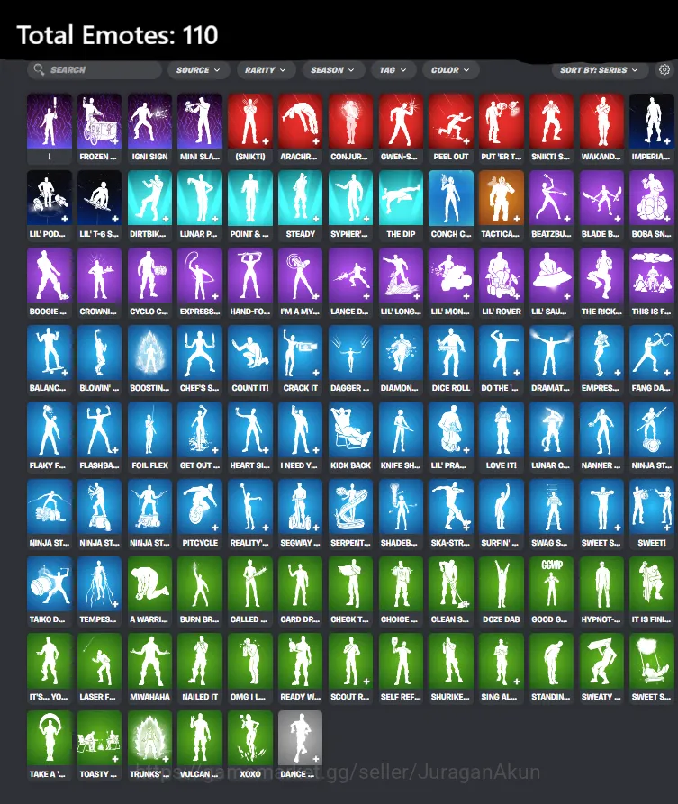 Fortnite Accounts GLOBAL|129 Total Outfits(Renegade Lynx,Spectra Knight,Eren Jaeger)+ 130 Pickaxes + 126 Gliders|EPIC 5