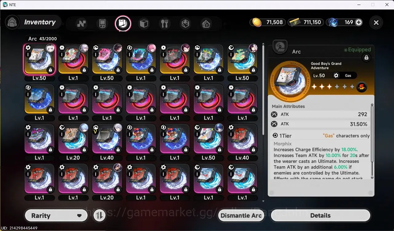 Neverness to Everness Accounts SEA | Hunter Lv 34 | 5 S-Class [2 Limit] (Hotori A image 10