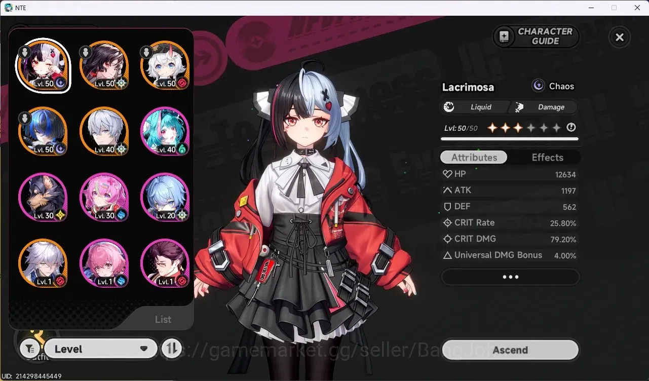 Neverness to Everness Accounts SEA | Hunter Lv 34 | 5 S-Class [2 Limit] (Hotori A image 2