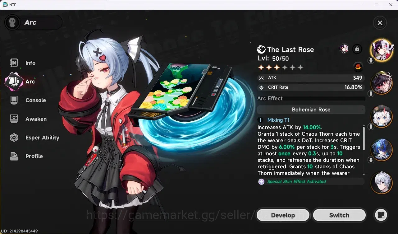 Neverness to Everness Accounts SEA | Hunter Lv 34 | 5 S-Class [2 Limit] (Hotori A image 3