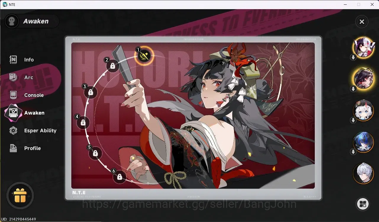 Neverness to Everness Accounts SEA | Hunter Lv 34 | 5 S-Class [2 Limit] (Hotori A image 4