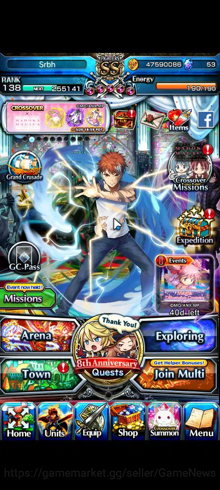 Grand Summoners Mid-Game Global|Rank 138|15 Ascend|Inumuta,ShadowTW,Summer  image 1