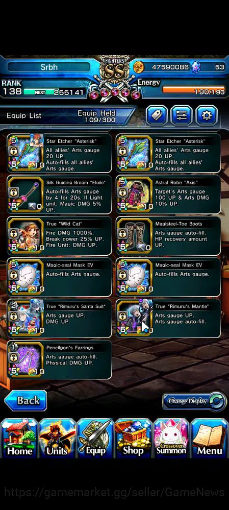 Grand Summoners Accounts Mid-Game Global|Rank 138|15 Ascend|Inumuta,ShadowTW,Summer (Miyu,ChloeTW),Emiya,DL 14